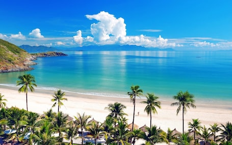Beach nearby. Diamond Bay Hotel