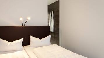 Desk, blackout drapes, soundproofing, free WiFi