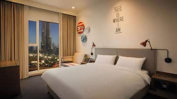 Rover Room Burj View - Free Shuttle Bus To The Beach & Dubai Mall | Vista para a cidade