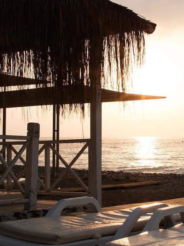 Private beach
