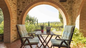 Doppel- oder Zweibettzimmer, Seeblick | Terrasse/Patio