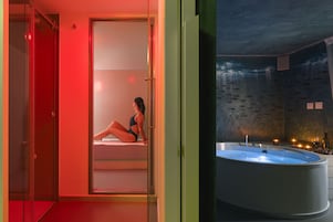 SPA Suite | Premium bedding, down comforters, minibar, in-room safe