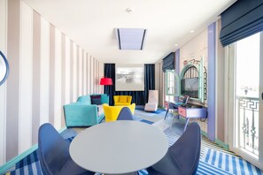 Suite, 1 King Bed, Terrace | 1 bedroom, free minibar items, in-room safe, individually furnished