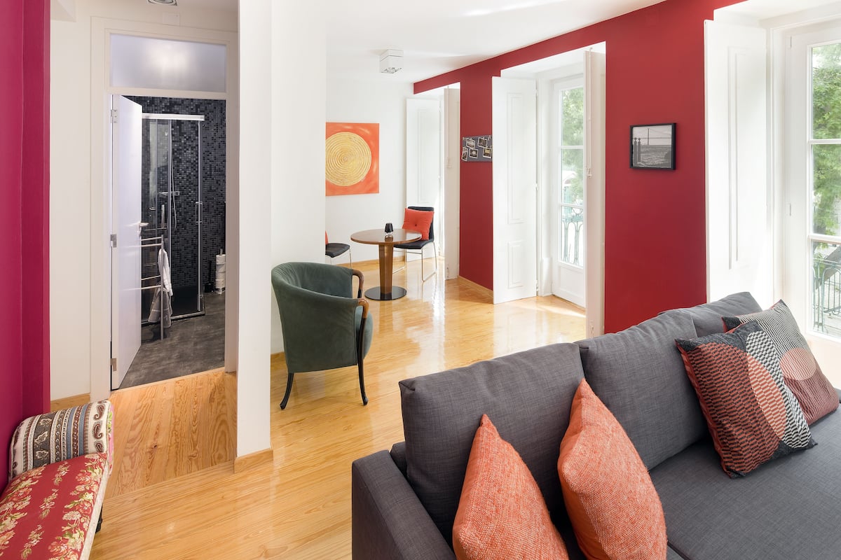 Appartement, 1 slaapkamer, veranda, op Executive verdieping (Cardiga) | Woonruimte | Ledtelevisie en Netflix