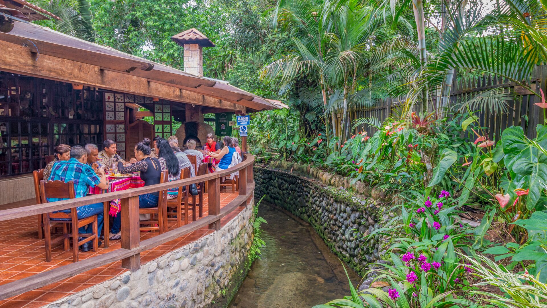 Breakfast, lunch, dinner served; local and international cuisine 