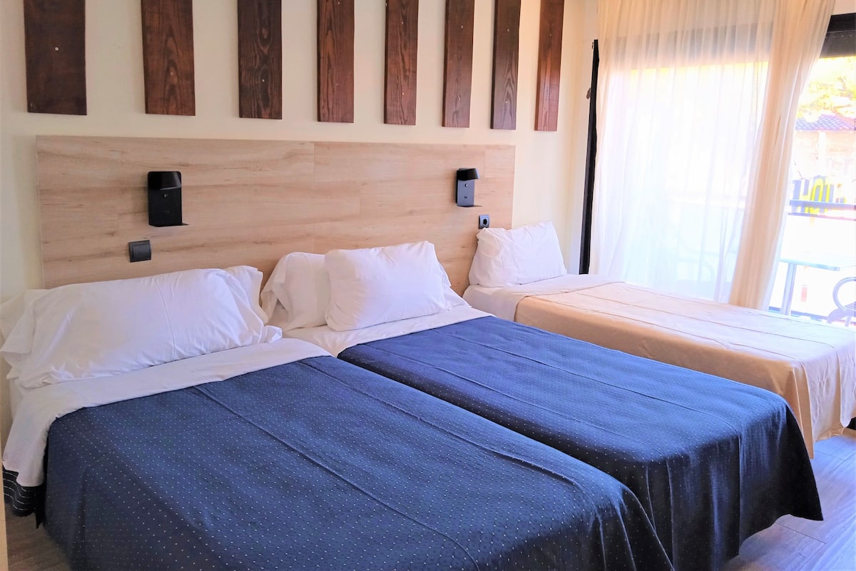 Triple Room, Terrace | In-room safe, desk, blackout curtains, iron/ironing board