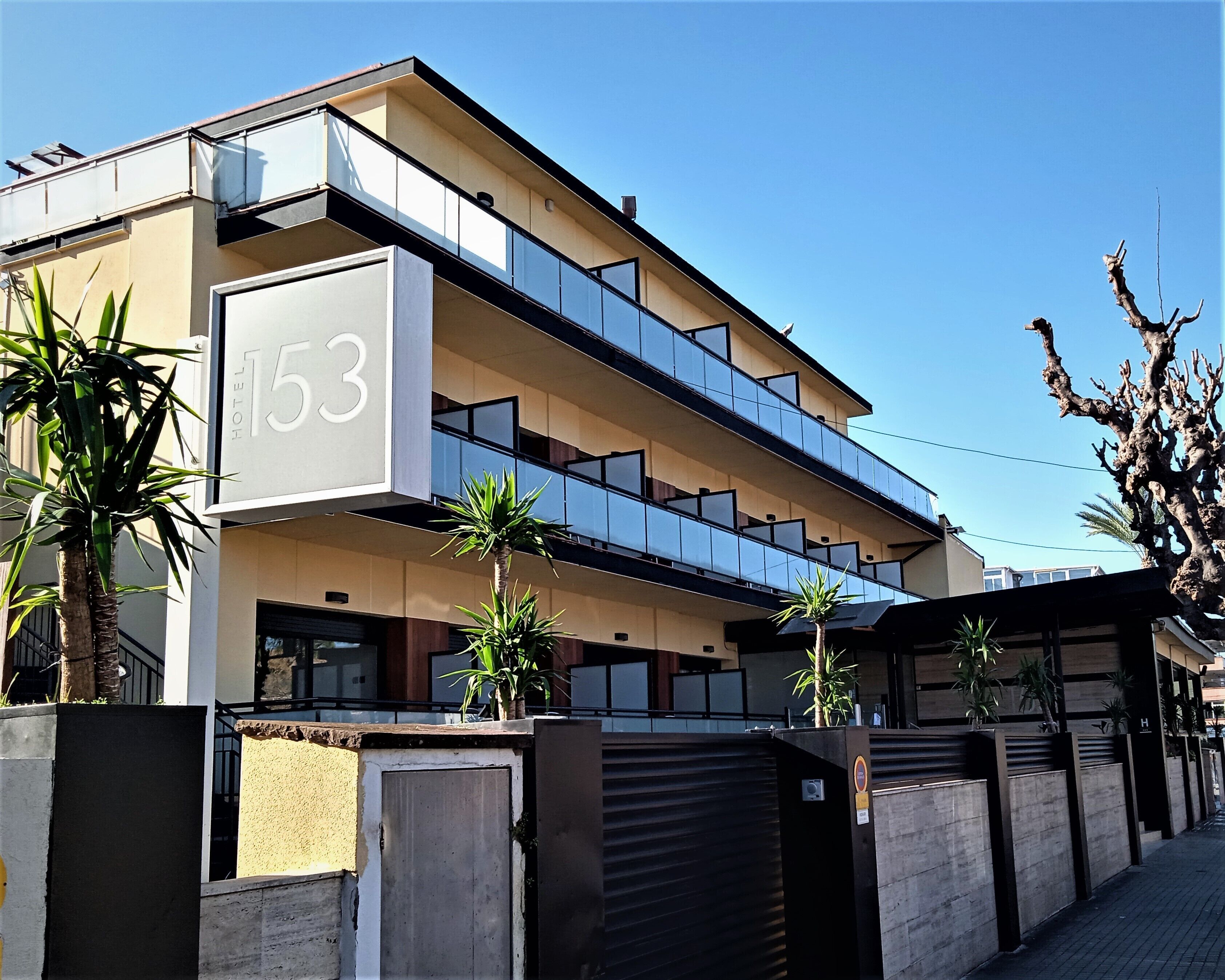 Voorkant van accommodatie