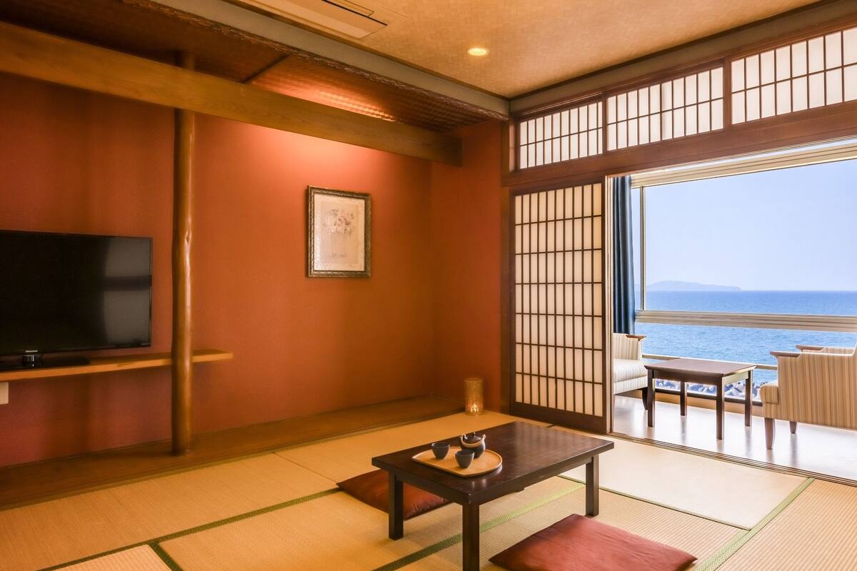 Standard Japanese Style Room of 14 Tatami mats, 2 Rooms, with Bath, Non-Smoking