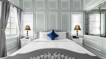 Premium bedding, down duvets, Select Comfort beds, in-room safe