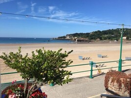 在海滩、白沙