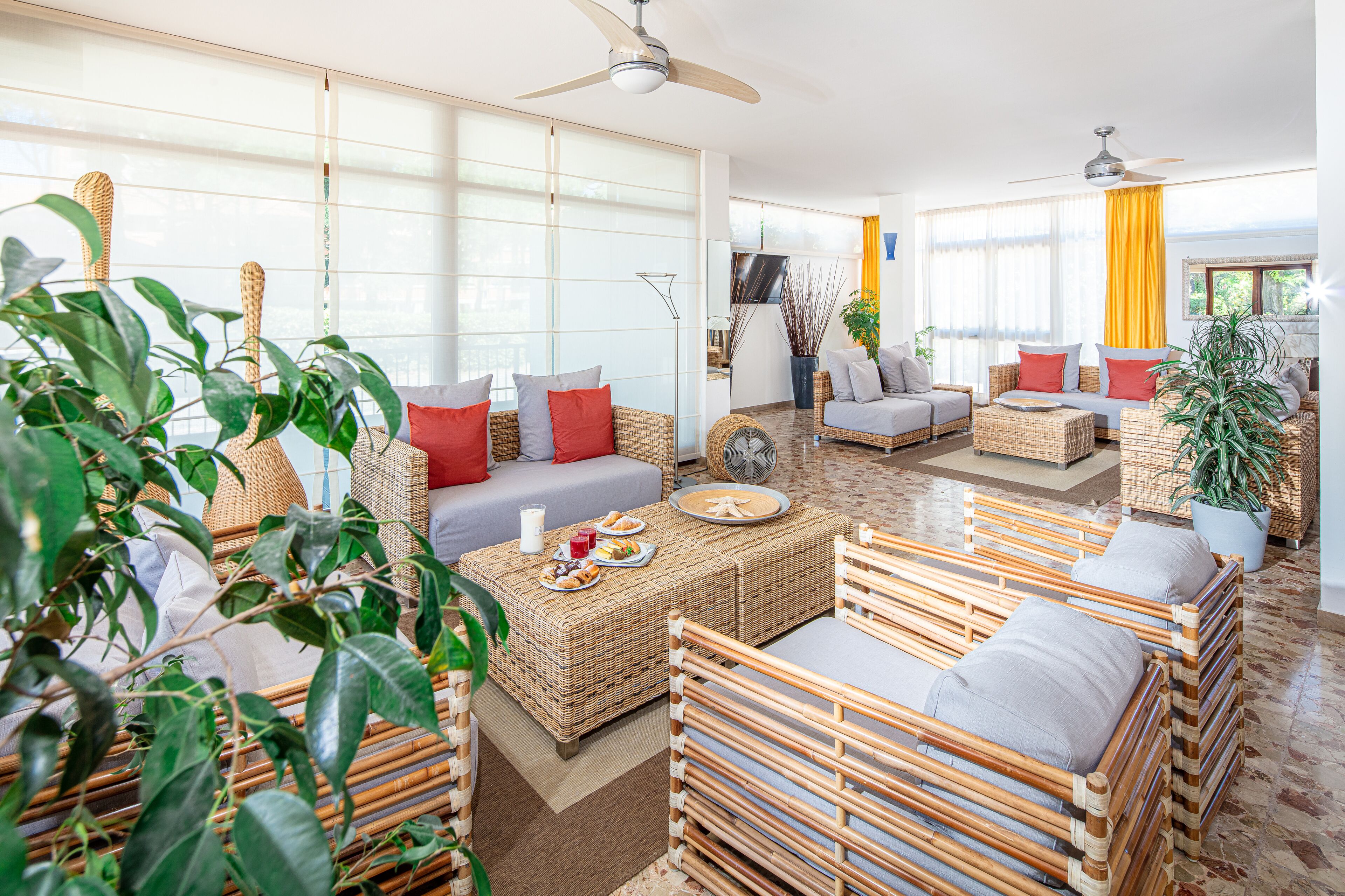 Sala de estar en el lobby