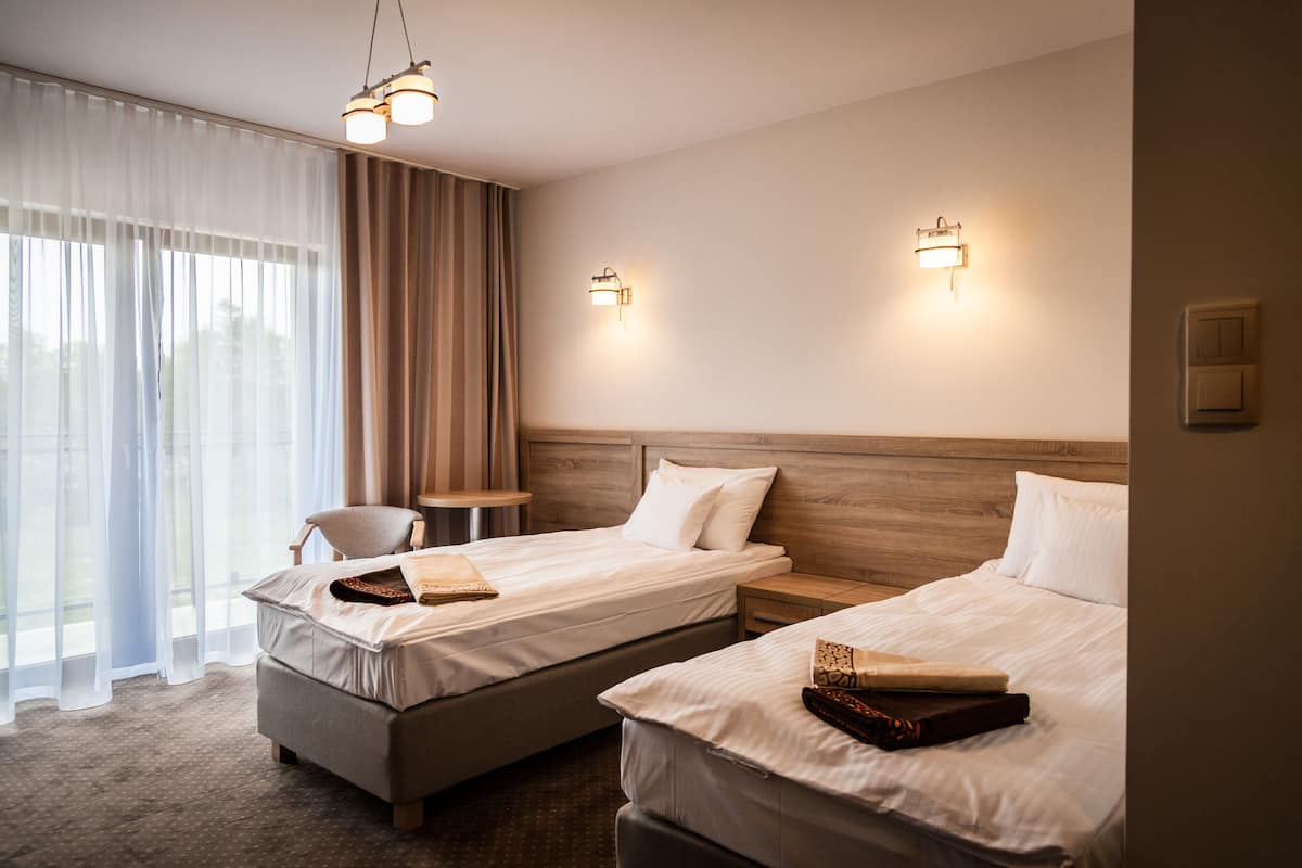 double or twin room | premium bedding, in-room safe, desk, free wifi