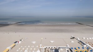 Utsikt mot strand/hav