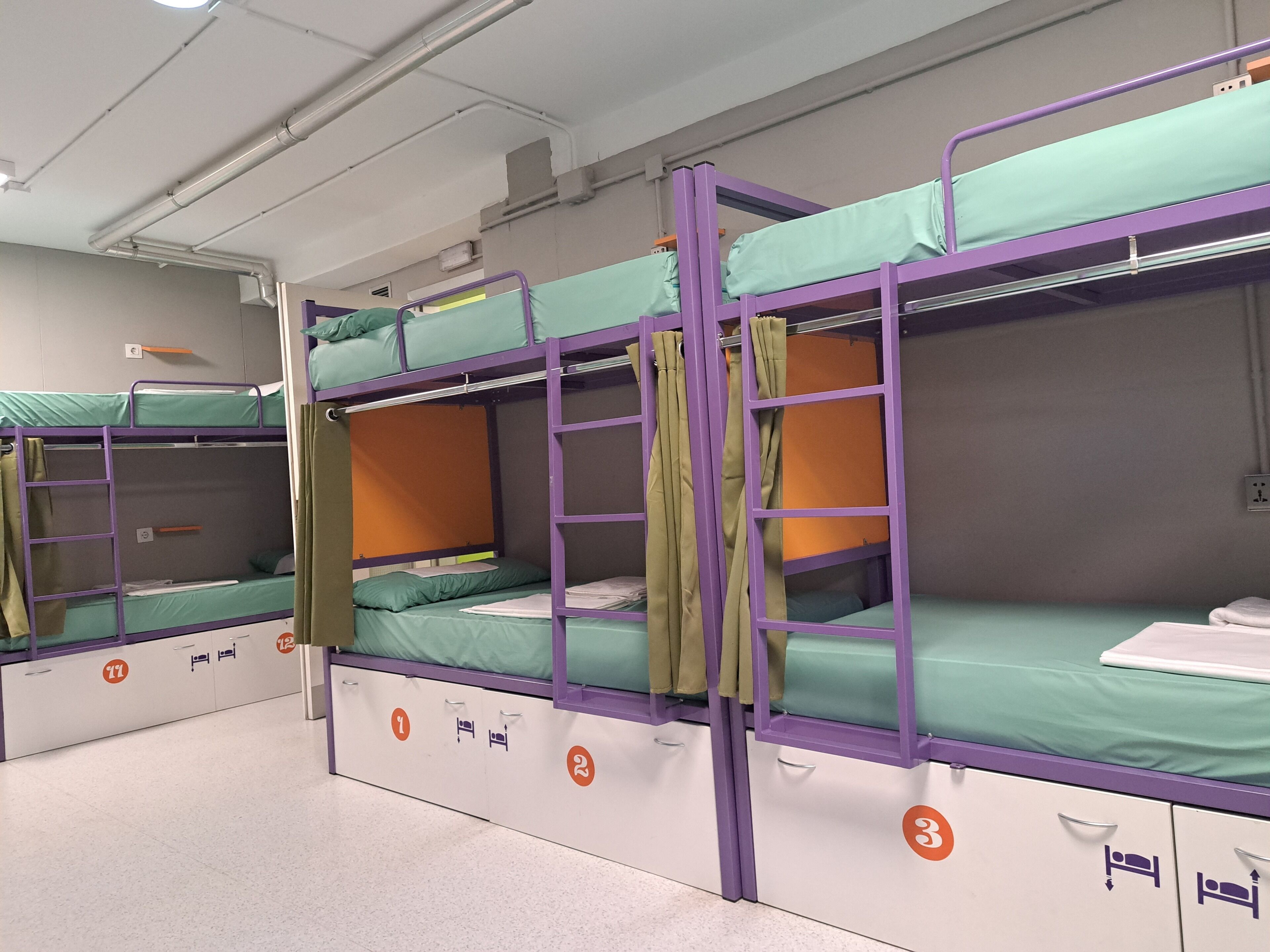 Hypo-allergenic bedding, blackout drapes, soundproofing