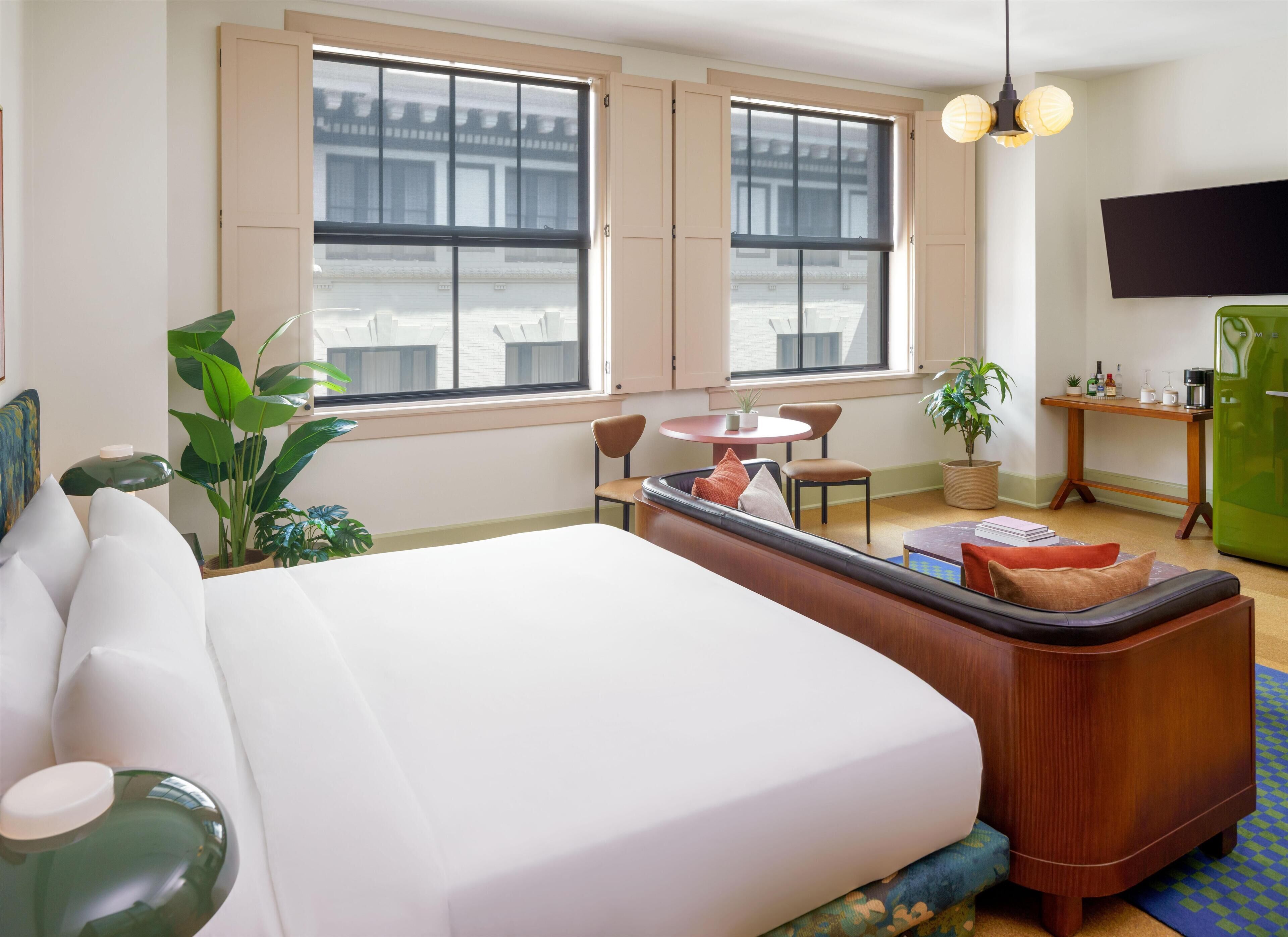 Draps en coton égyptien, literie de qualité supérieure, minibar