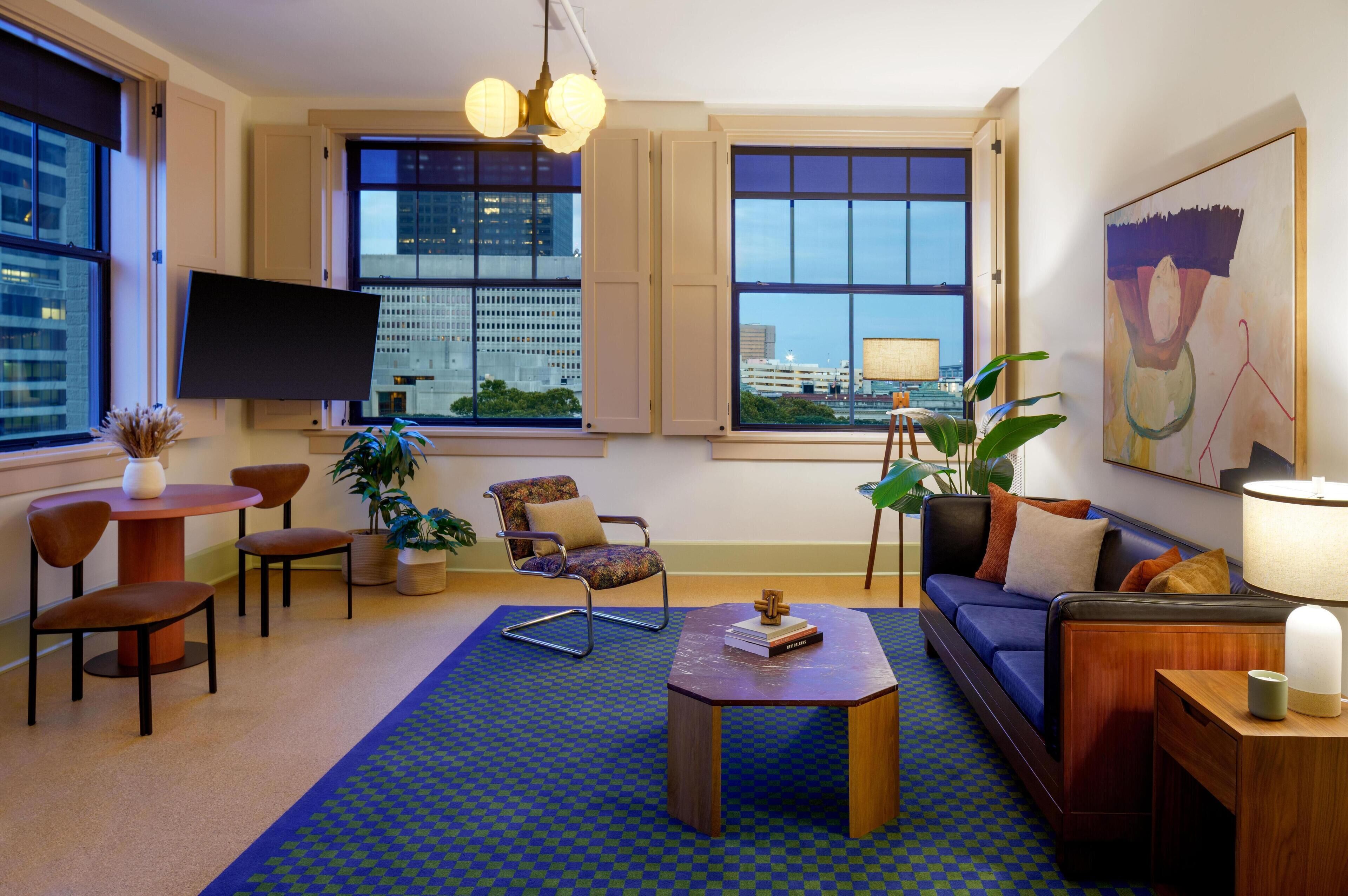 Lakens van Egyptisch katoen, luxe beddengoed, een minibar