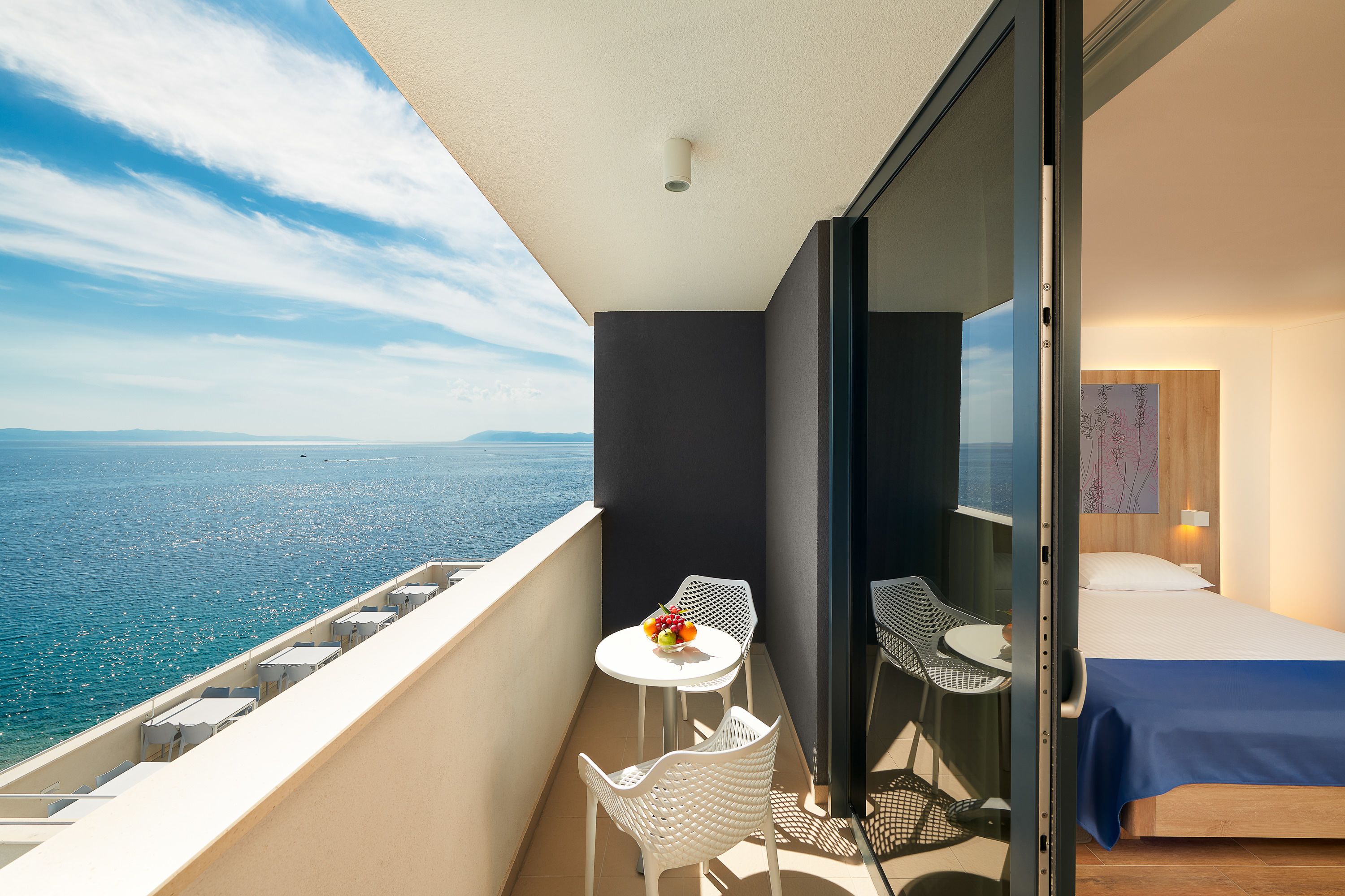 deluxe family room, balcony, sea view | view from room