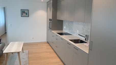 Comfort Studio Suite | Private kitchen | Fridge, microwave, dishwasher, electric kettle. Swiss Star Zurich Oerlikon
