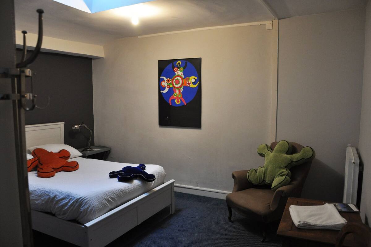 Kamer, gemeenschappelijke badkamer | Gratis wifi, beddengoed