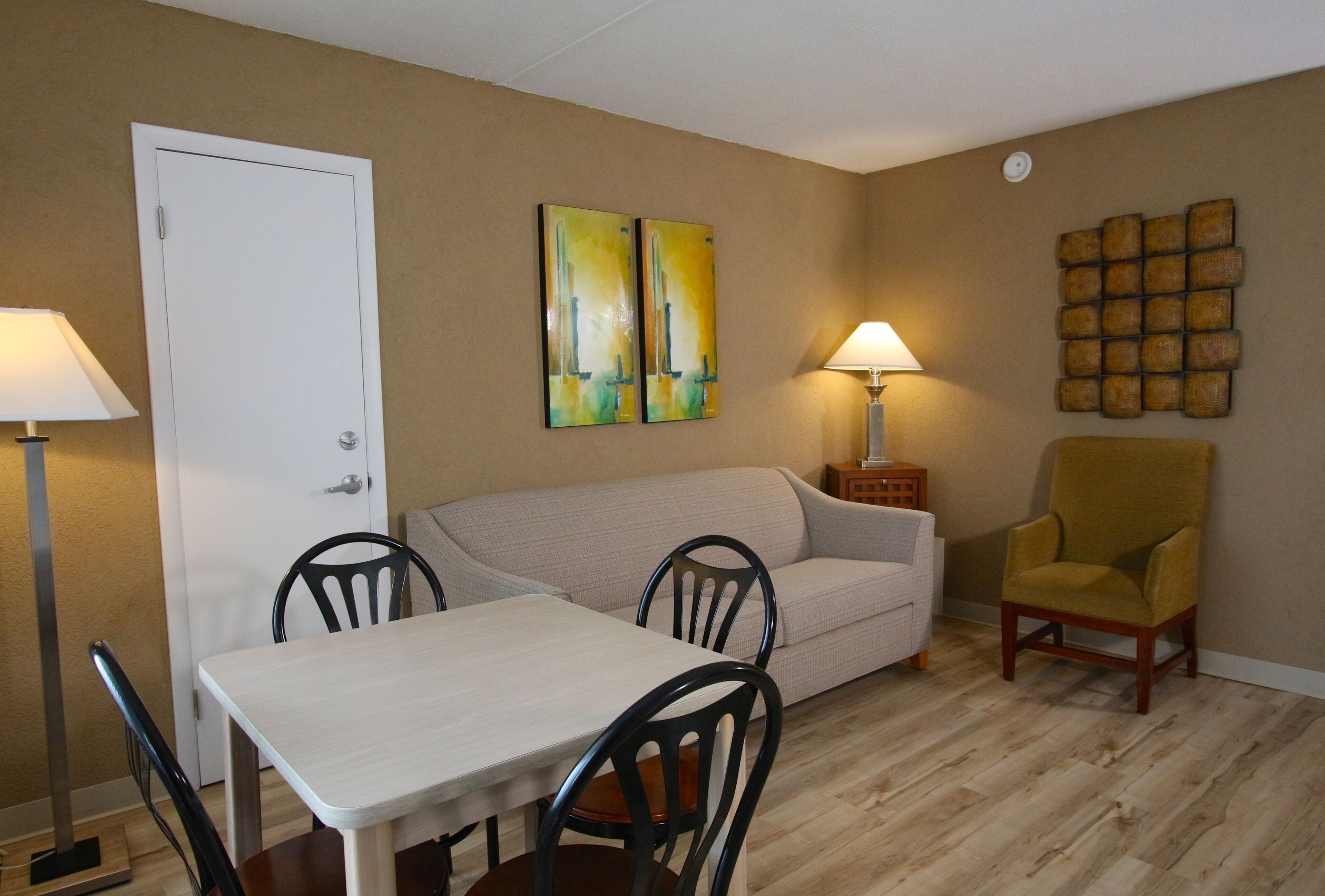 street view 1 bedroom efficiency suite | 1 bedroom, pillow-top beds, free wifi, bed sheets