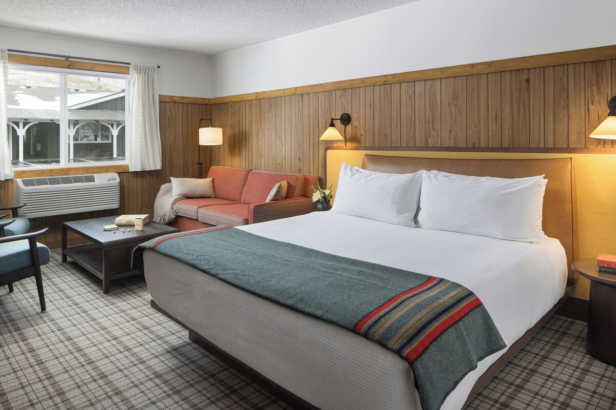 Room, 1 King Bed with Sofa bed (The Virg) | In-room safe, desk, laptop workspace, blackout drapes