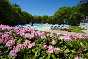 Indoor pool, outdoor pool, sun loungers