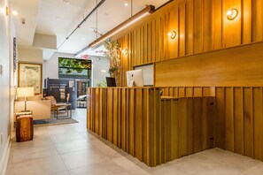 Check-in/check-out kiosk - Franklin Guesthouse (Brooklyn)