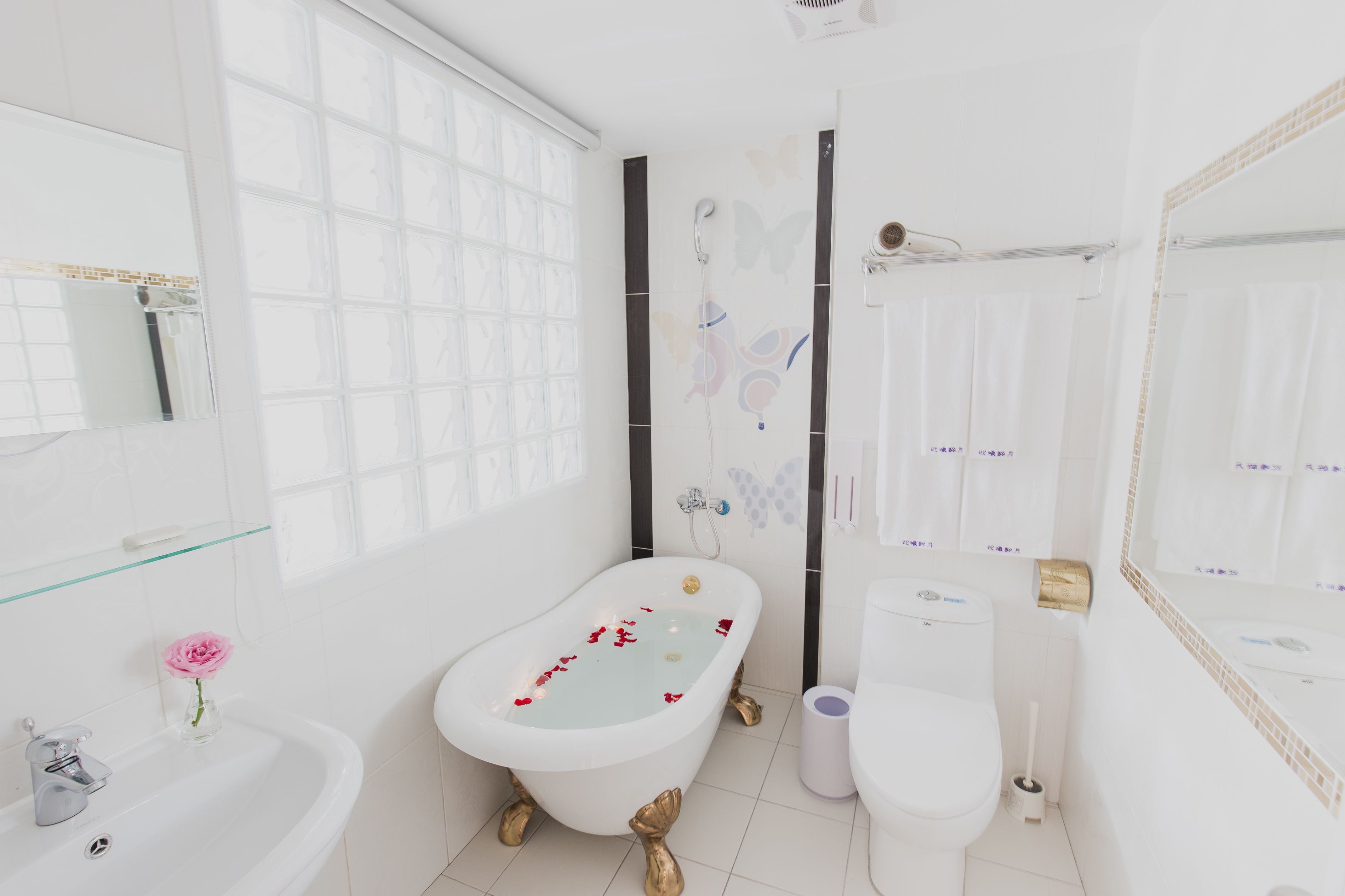 standard double room | deep-soaking bathtub
