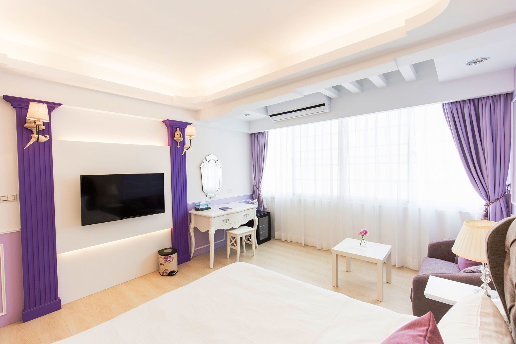 1 間臥室、義大利 Frette 床單、高級寢具、羽絨被