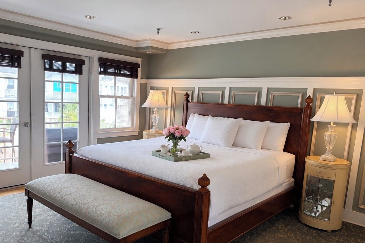 Bradley Suite, 2 Bedrooms/Bathrooms, Private Balconies w/ Ocean Views (Floors 3 & 4) | Premium bedding, iron/ironing board, WiFi (free), individually decorated