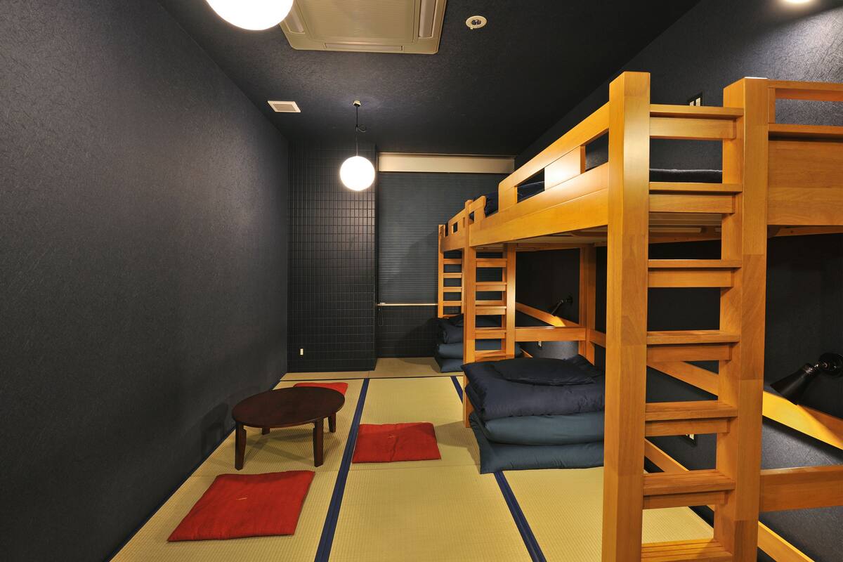 Japanese-Style Quadruple Room with Shared Bathroom | In-room safe, WiFi (free), bed sheets