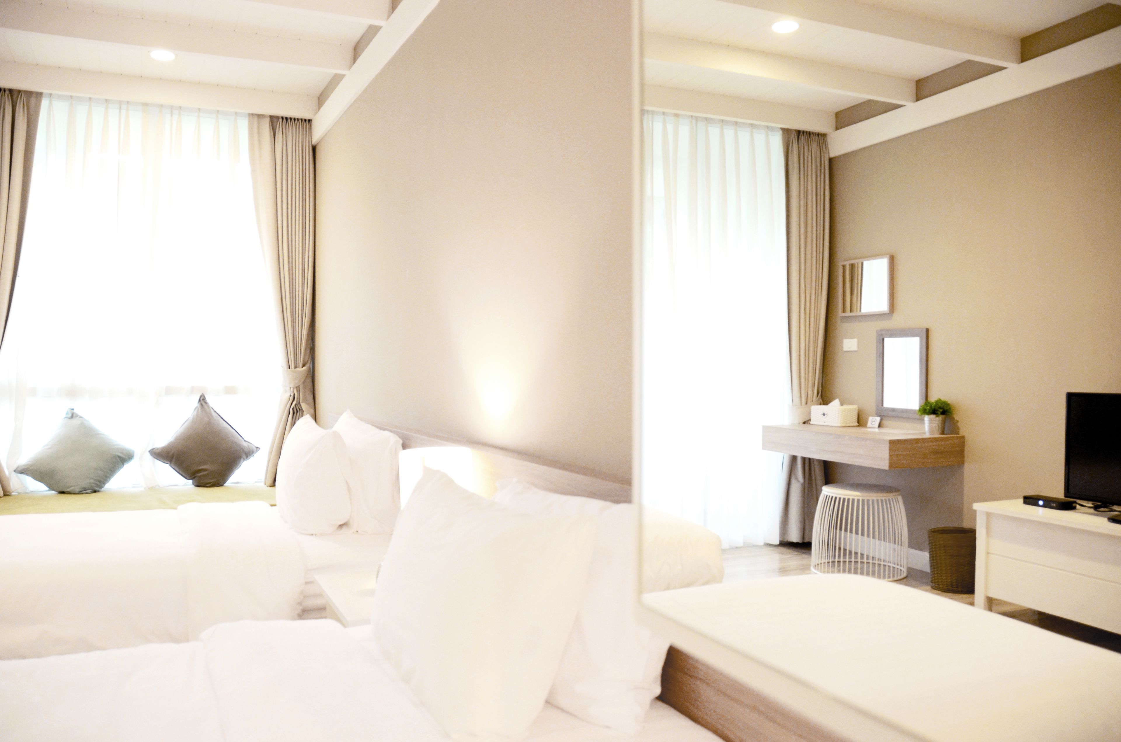 minibar, desk, blackout curtains, free wifi