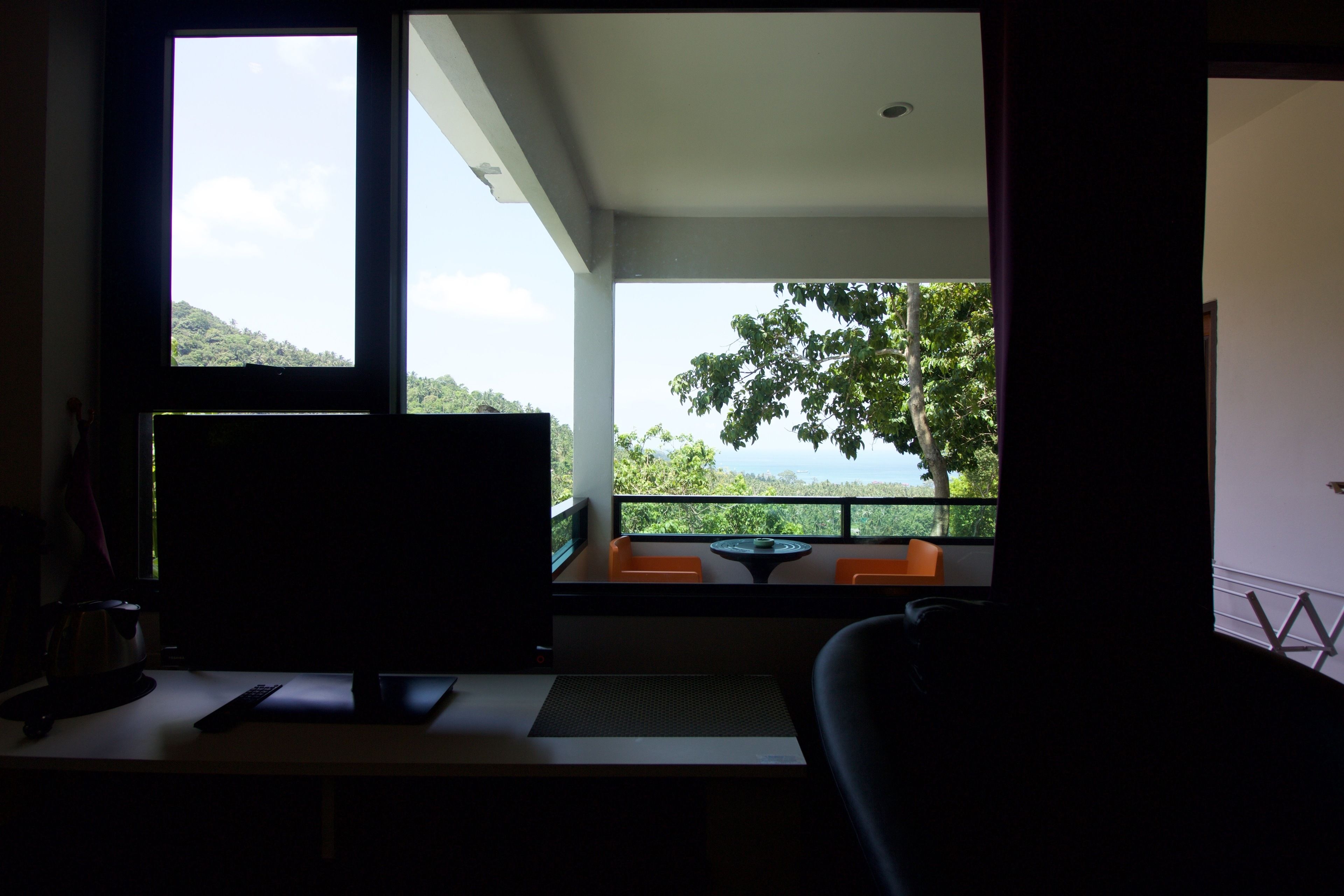 villa seaview - double bed | view from room