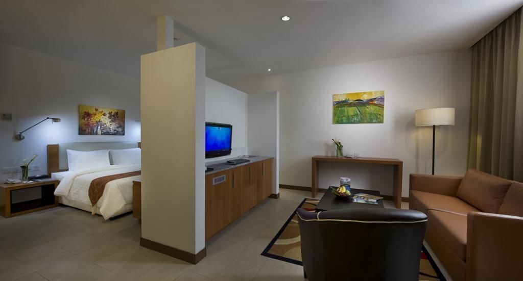 In-room safe, desk, laptop workspace, iron/ironing board