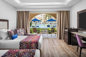 Deluxe Double Pool View Room | Hypo-allergenic bedding, minibar, in-room safe, desk - Pickalbatros White Beach Resort - Hurghada (Hurghada)