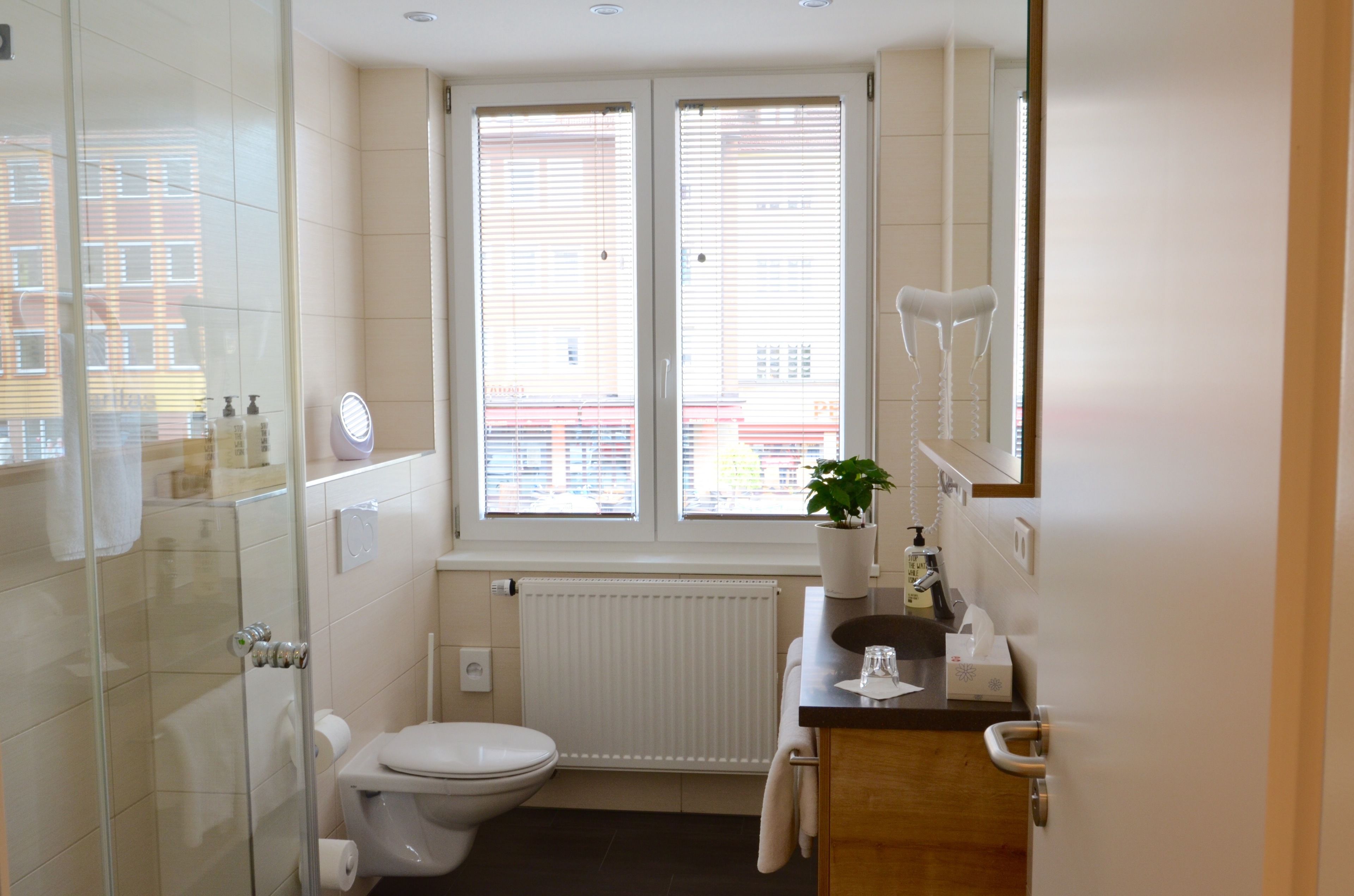double room, 1 double bed | bathroom | shower, free toiletries, hair dryer, towels