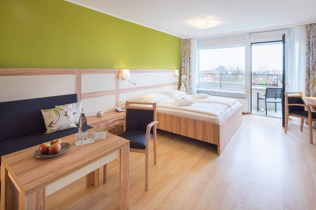 comfort apartment | premium bedding, minibar, desk, free cots/infant beds