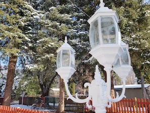 Outdoor banquet area