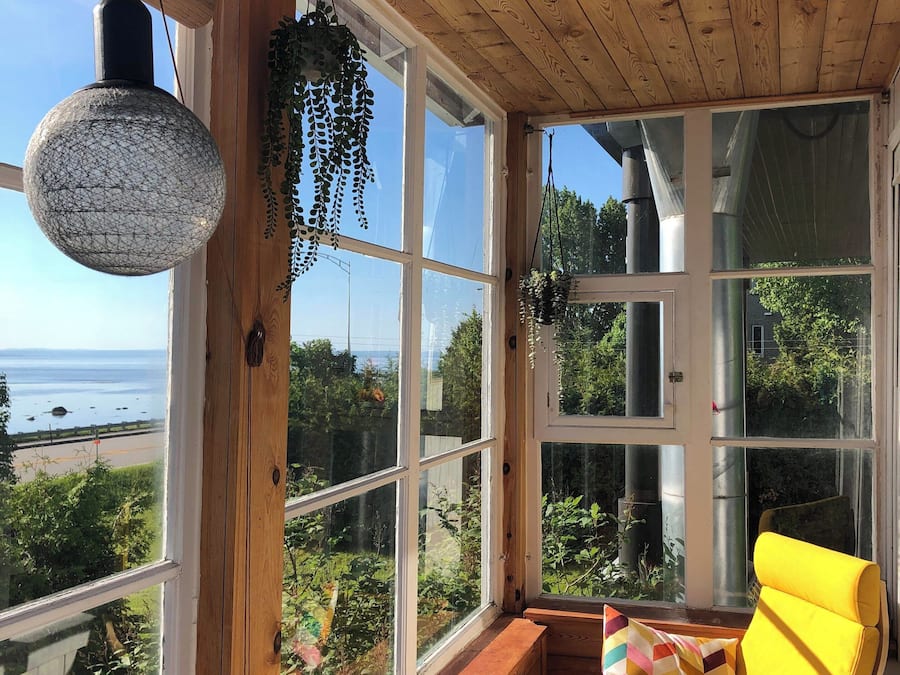 Udsigt fra overnatningsstedet