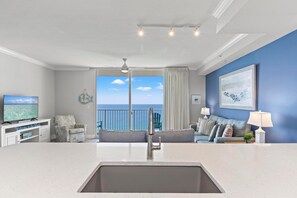 Condo | Private kitchen | Full-size fridge, microwave, oven, stovetop - Tidewater Beach Resort by Panhandle Getaways (Panama City Beach)