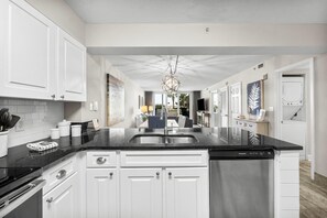 Condo, 2 Bedrooms, Pool View (113) | Private kitchen - Pelican Beach Resort by Panhandle Getaways (Destin)