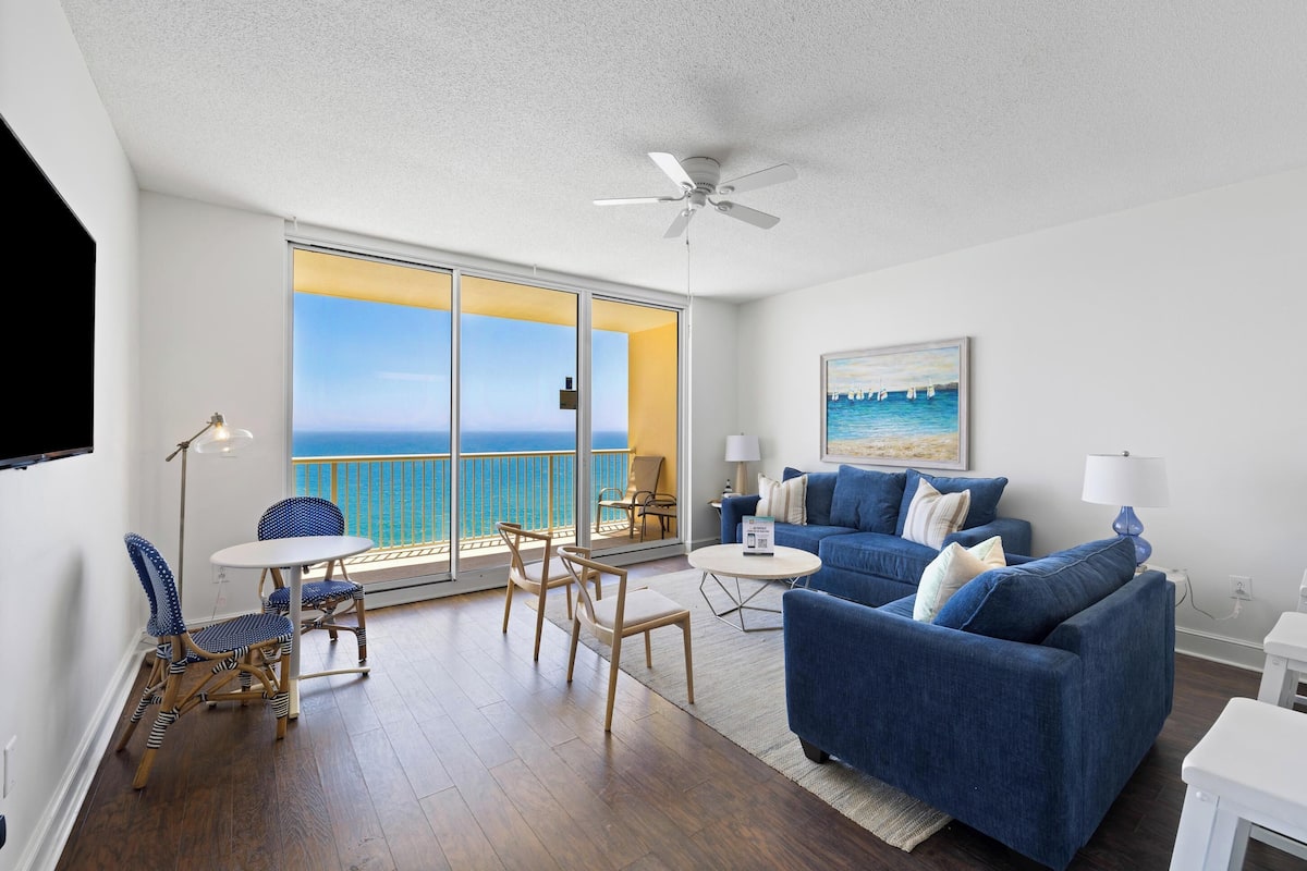 Condo, 1 Bedroom, Beach View (1-2306) | Living area | TV, DVD player