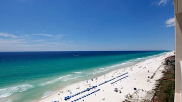 On the beach, white sand, beach volleyball, fishing