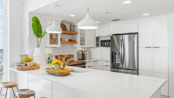 Condo, 4 Bedrooms, Ocean View (1-1501) | Private kitchen | Fridge, microwave, dishwasher, coffee/tea maker