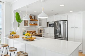 Private kitchen - Majestic Beach Resort by Panhandle Getaways (Panama City Beach)