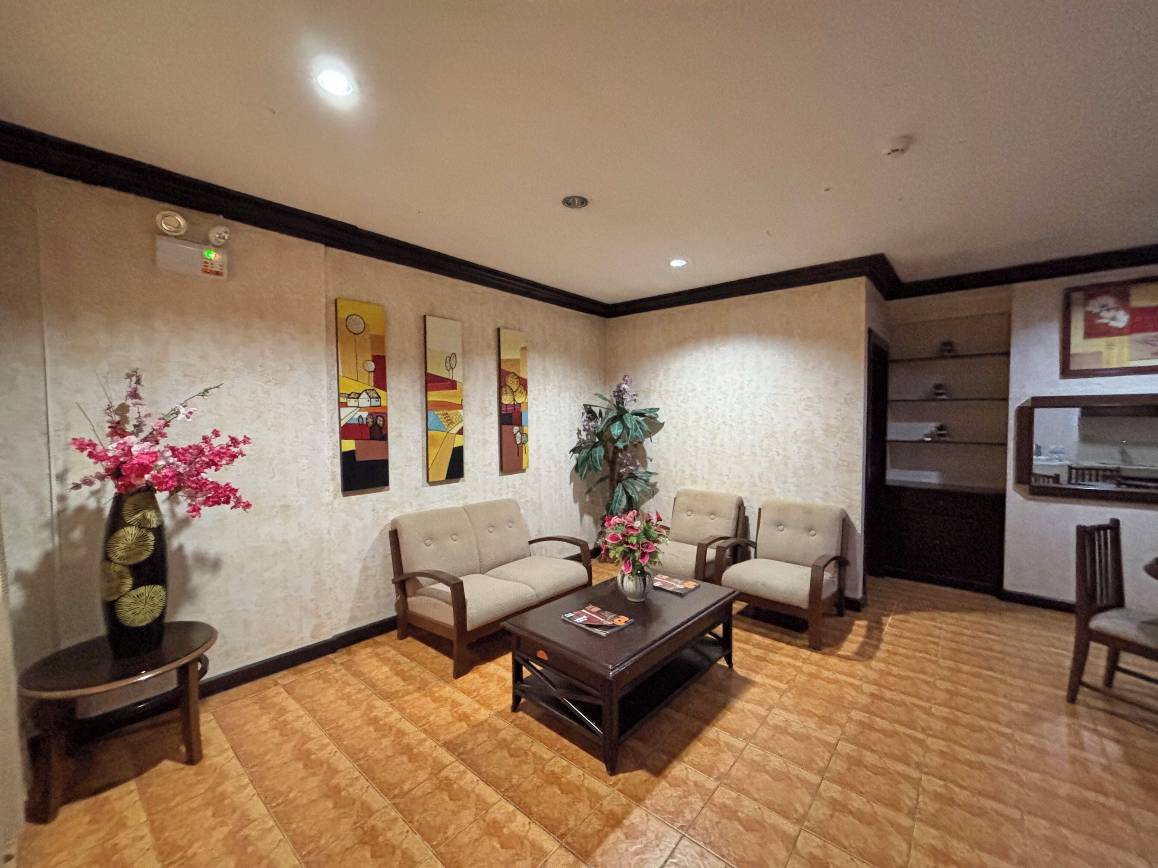 Desk, blackout drapes, iron/ironing board, rollaway beds