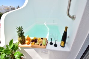 Dubbelrum - smekmånad | Egyptiska bomullslakan, sängtillbehör av högsta kvalitet och minibar