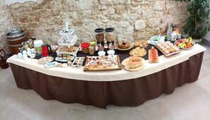 Frukostbuffé varje dag mot avgift