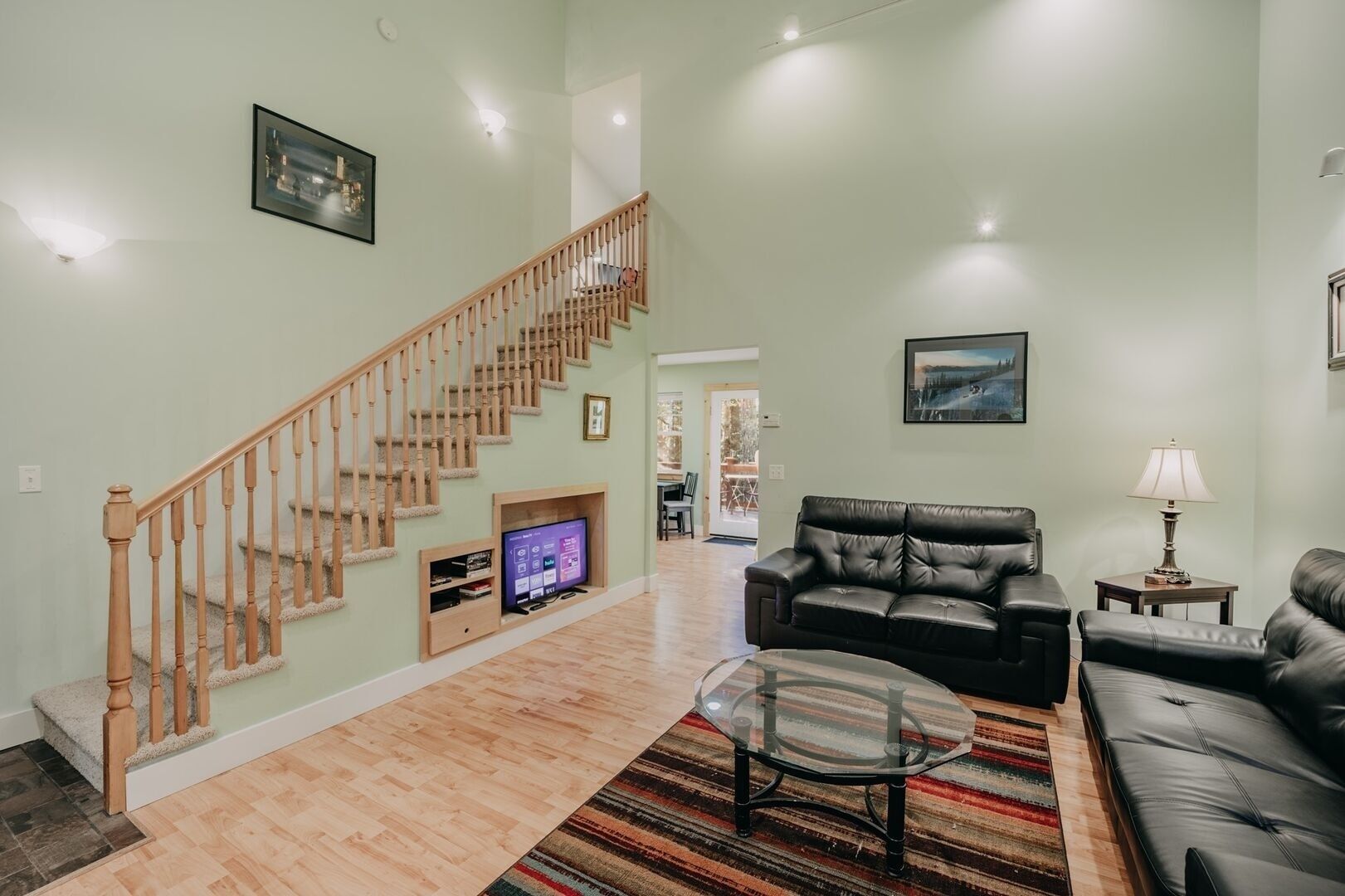 Cabin, 2 Bedrooms | Living area | Fireplace, DVD player
