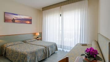 Triple Room, Sea View | Premium bedding, minibar, in-room safe, desk